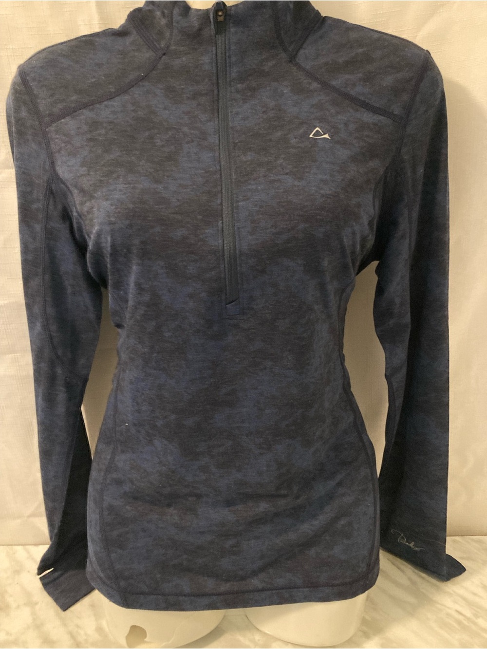 Paradox DriRelease Blue Half Zip Performance Long Sleeve Top S